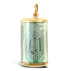 JPD259 | 9ct Yellow Gold One Pound Pendant