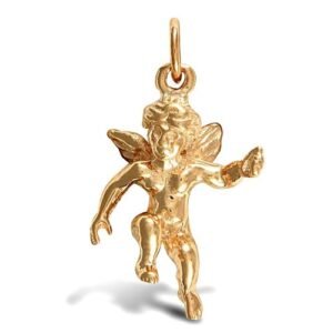 JPD270 | 9ct Yellow Gold Cherub Pendant
