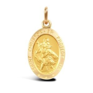JPM011 | 9ct Yellow Gold St Christopher Pendant