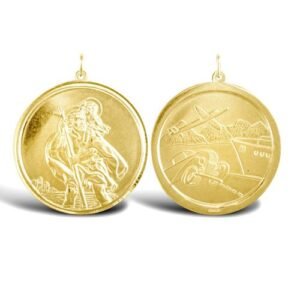 JPM037 | 9ct Yellow Gold St Christopher Pendant