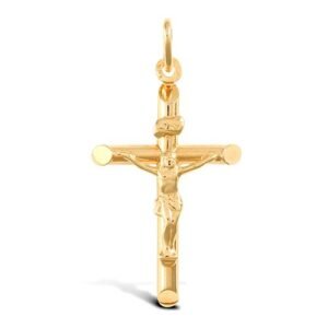 JPX012 | 9ct Yellow Gold Plain Crucifix