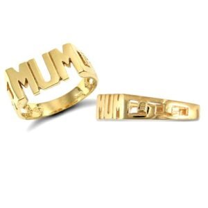 JRN118A | 9ct Yellow Gold Mum Id Ring