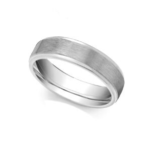 JWR102-18-4 | 18ct White Fancy 4mm Wedding Band