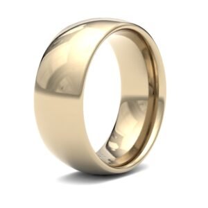 WCT18Y8 | 18ct Yellow Gold Standard Weight Court Profile Mirror Finish Wedding Ring