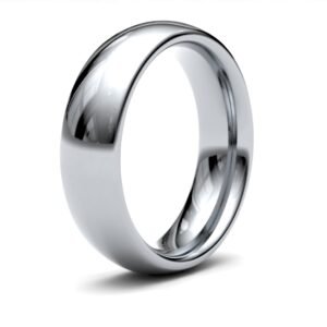 Platinum Premium Weight Court Profile Mirror Finish Wedding Ring