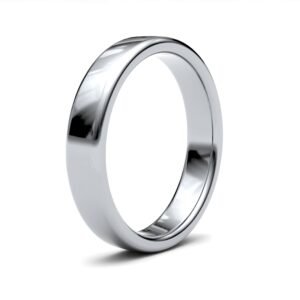 Palladium Standard Weight Court Profile Mirror Finish Wedding Ring