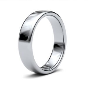 Palladium Standard Weight Court Profile Mirror Finish Wedding Ring