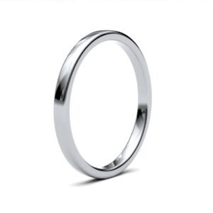 Platinum Standard Weight Court Profile Mirror Finish Wedding Ring
