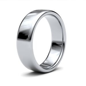 Platinum Standard Weight Court Profile Mirror Finish Wedding Ring