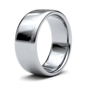 Platinum Standard Weight Court Profile Mirror Finish Wedding Ring